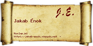 Jakab Énok névjegykártya